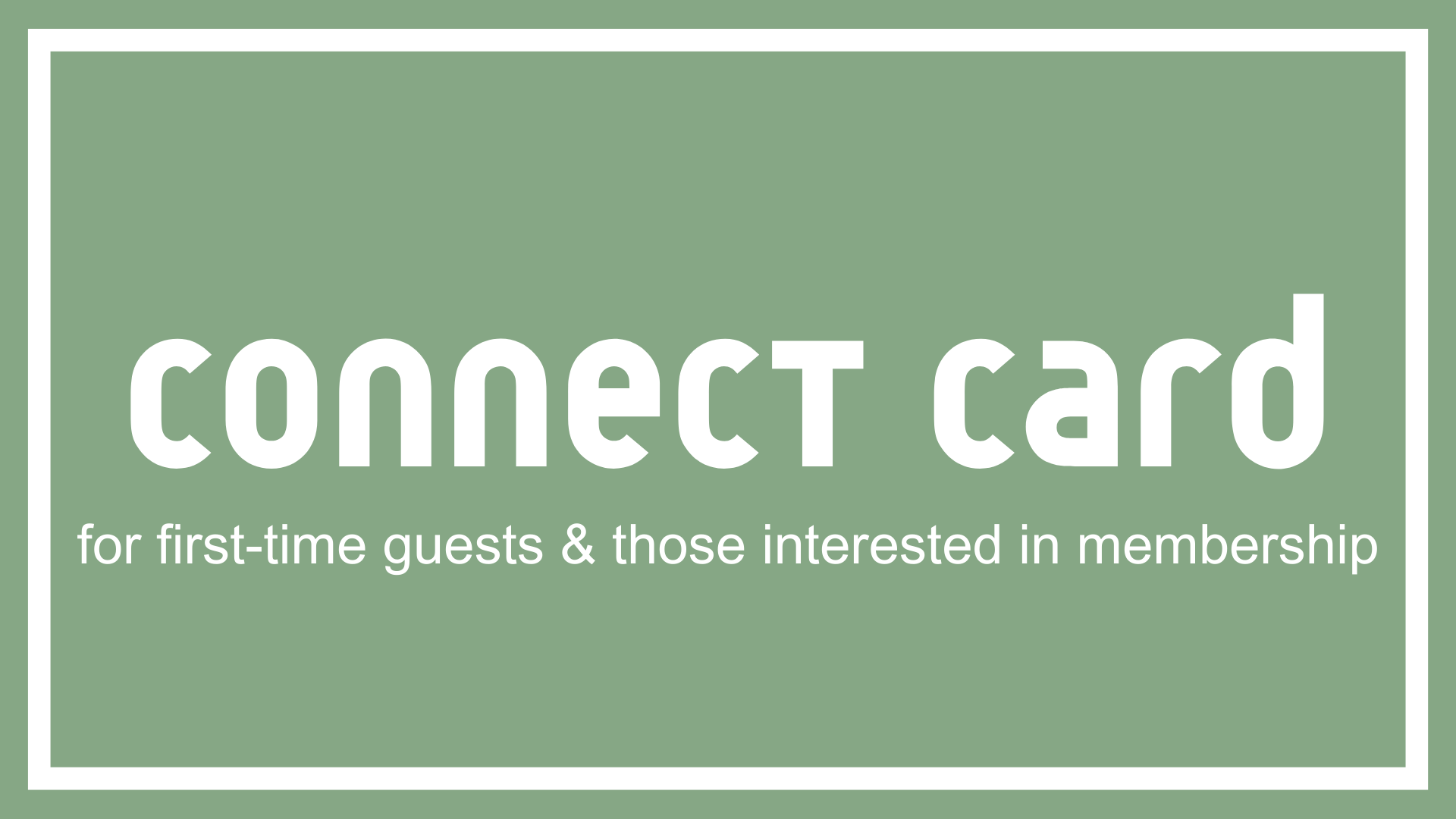 Website Connect Card